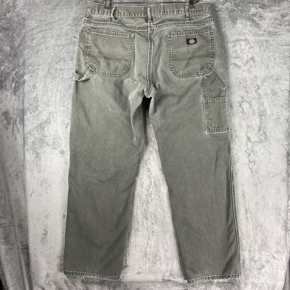 Dickies Other - Dickies Pants Mens Size 38x32 (fit 37x30) Green Canvas Carpenter Skater Grunge